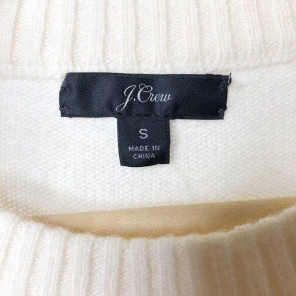 J. CREW Crewneck Sweater with Jeweled Buttons - Picture 4 of 9